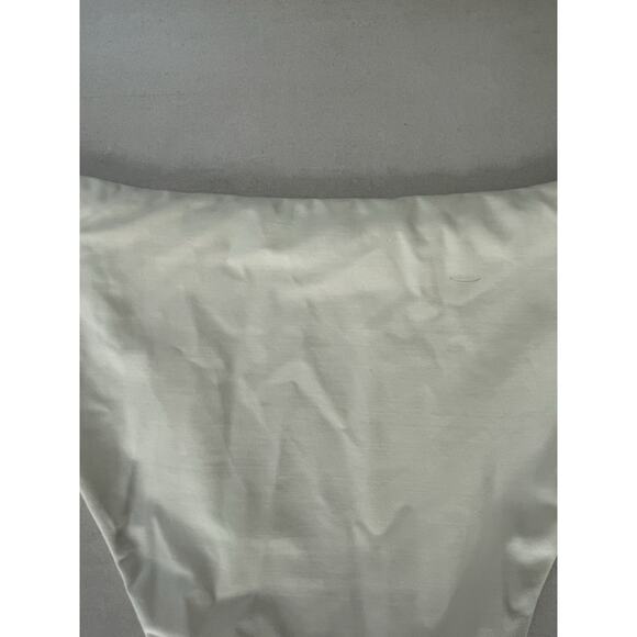 Monday Swimwear Swim VV 14/16 String Bikini Bottom Ivory Gold Swimwear - Picture 5 of 8